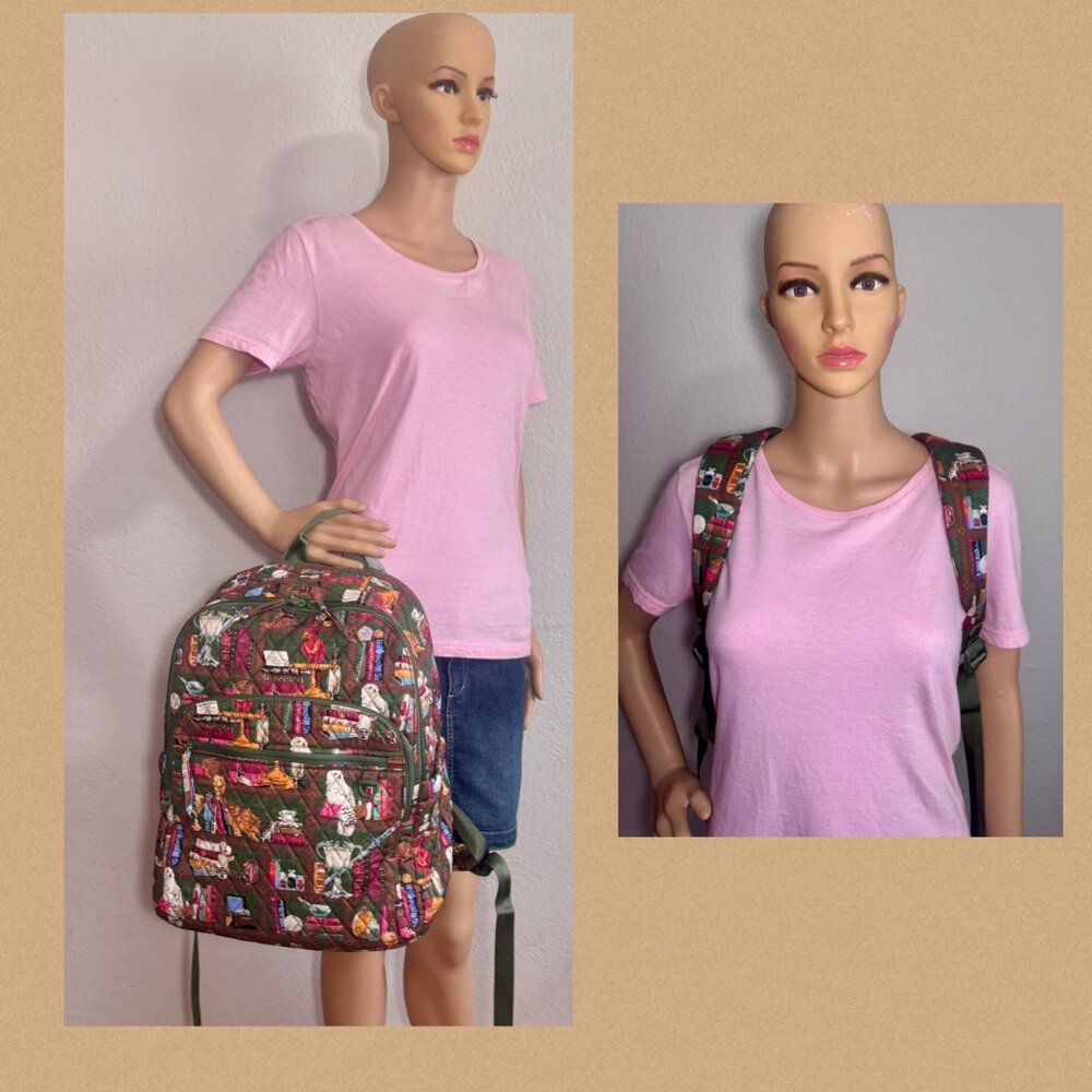 Vera Bradley X Harry Potter Bancroft Backpack in Hogwarts Library NWT - Picture 7 of 13